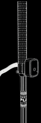 Range1 Golf sensor mounted on a golf club